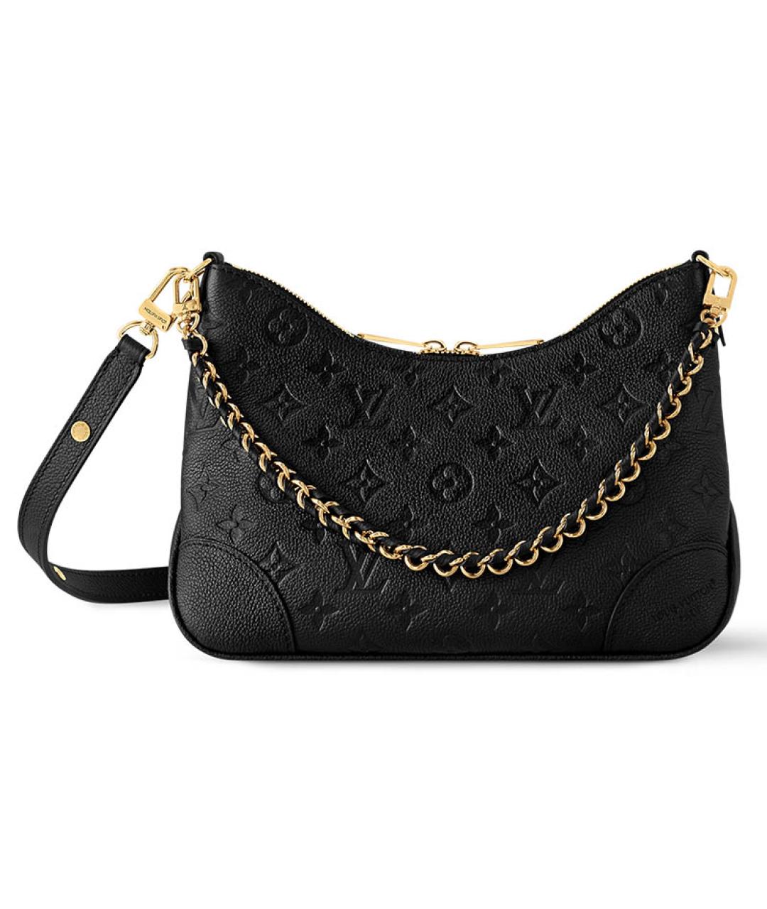 LOUIS VUITTON Черная кожаная сумка через плечо, фото 1