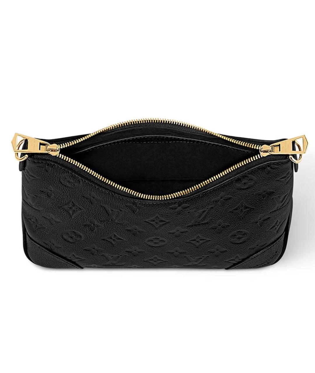 LOUIS VUITTON Черная кожаная сумка через плечо, фото 4