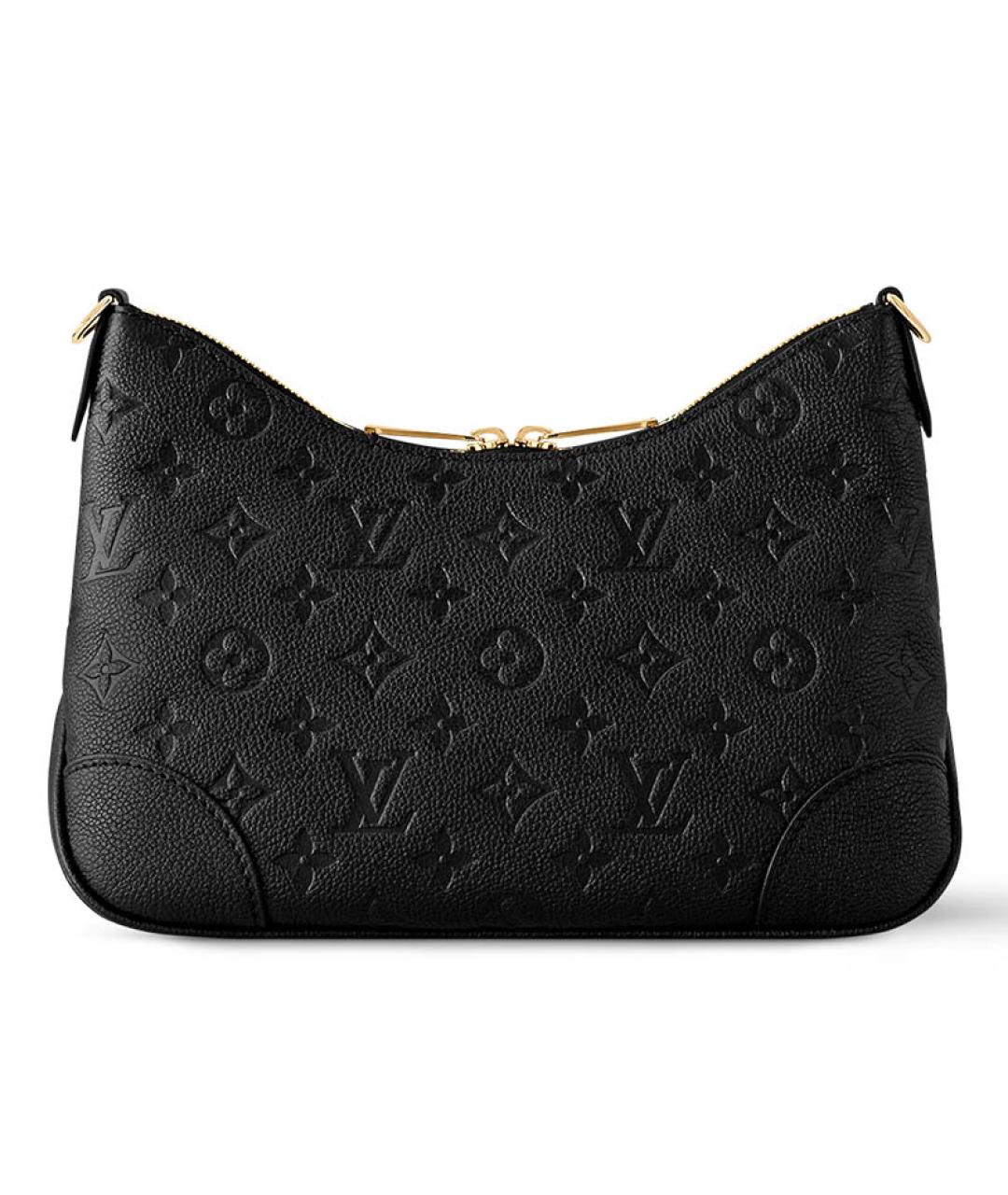 LOUIS VUITTON Черная кожаная сумка через плечо, фото 3