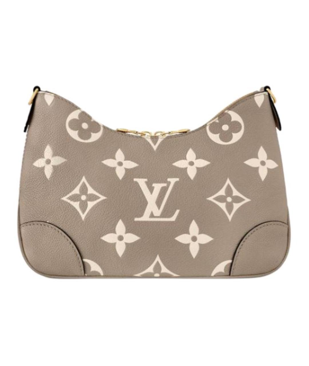 LOUIS VUITTON Серая кожаная сумка через плечо, фото 3