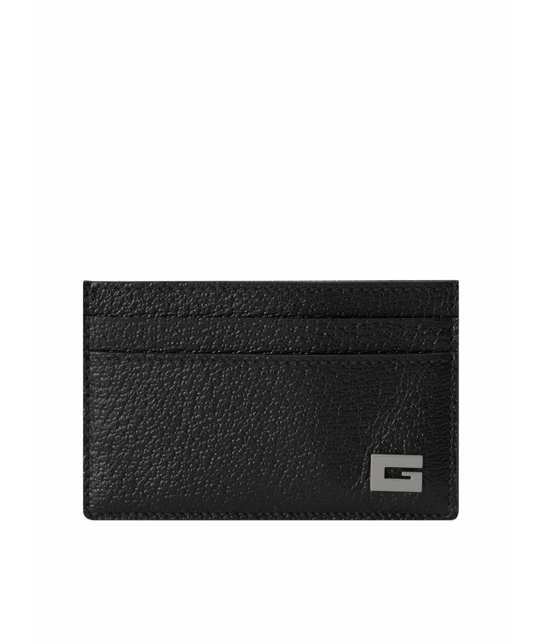 GUCCI Черный кожаный кардхолдер, фото 1