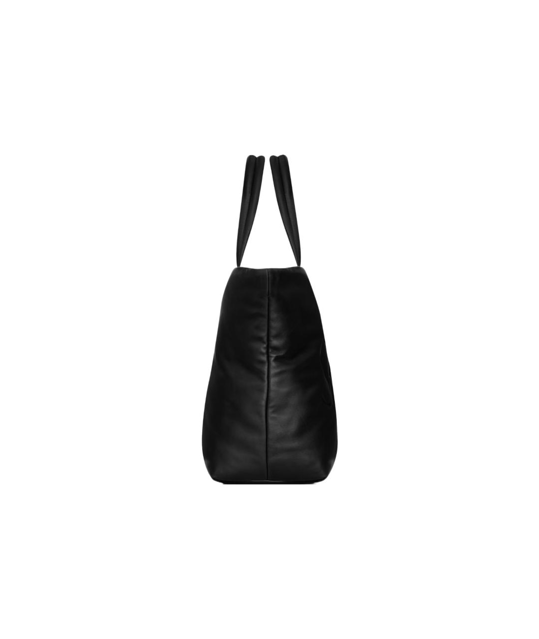SAINT LAURENT Черная кожаная сумка на плечо, фото 3