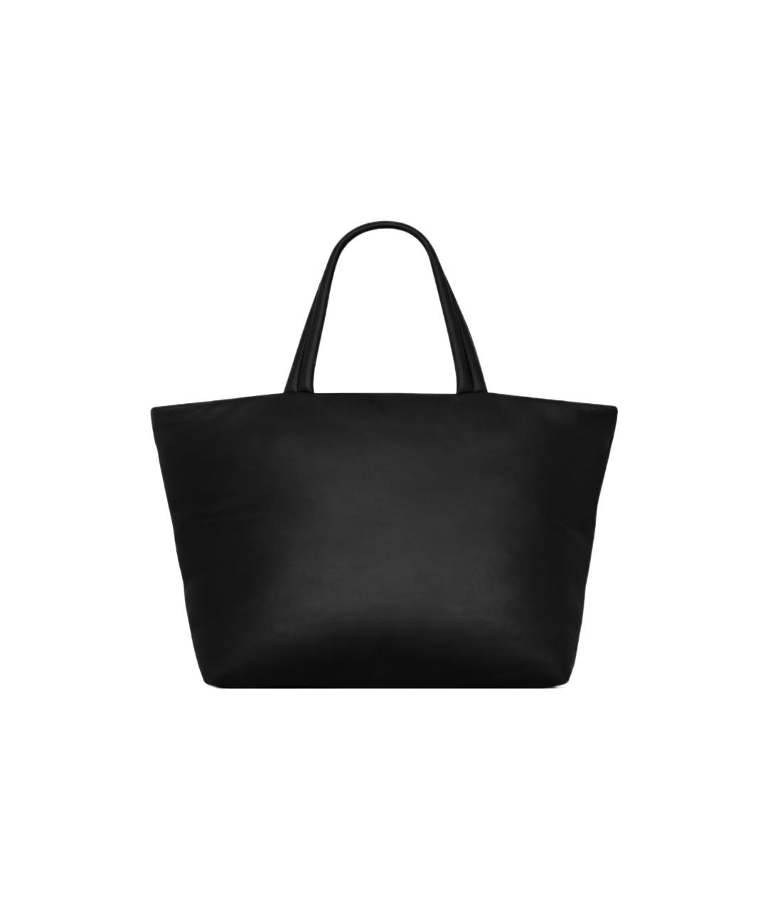 SAINT LAURENT Черная кожаная сумка на плечо, фото 4