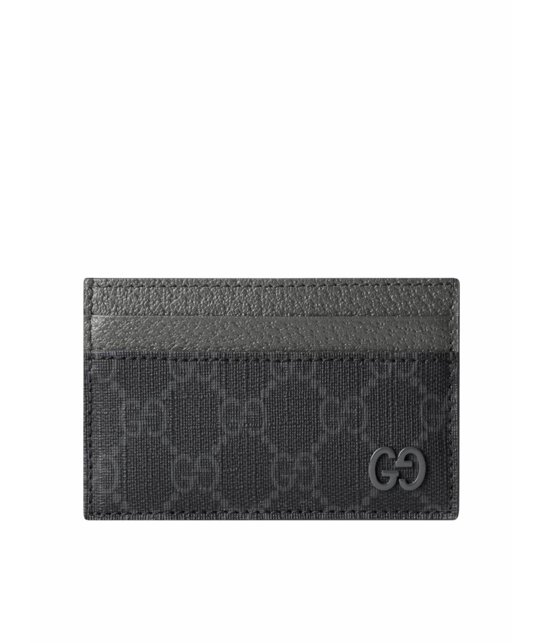GUCCI Антрацитовый кардхолдер, фото 1