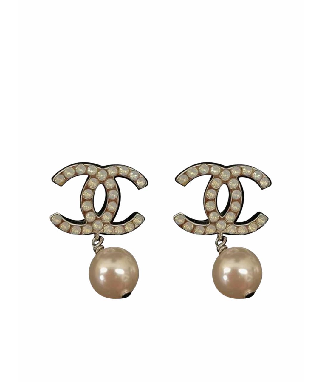 CHANEL Серебряные серьги, фото 1