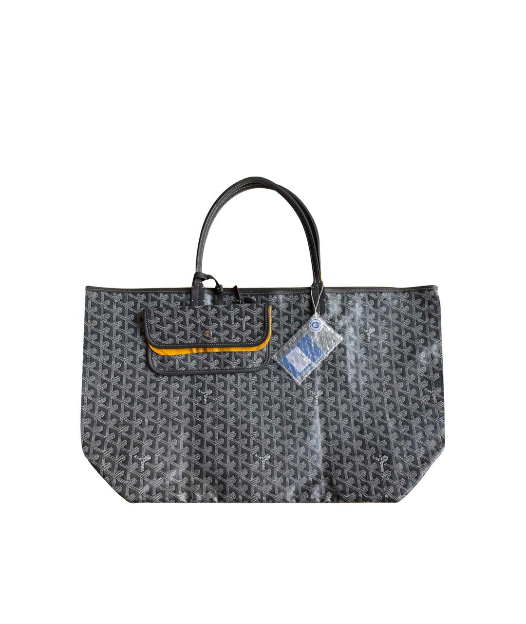 GOYARD Серая деним сумка тоут, фото 1