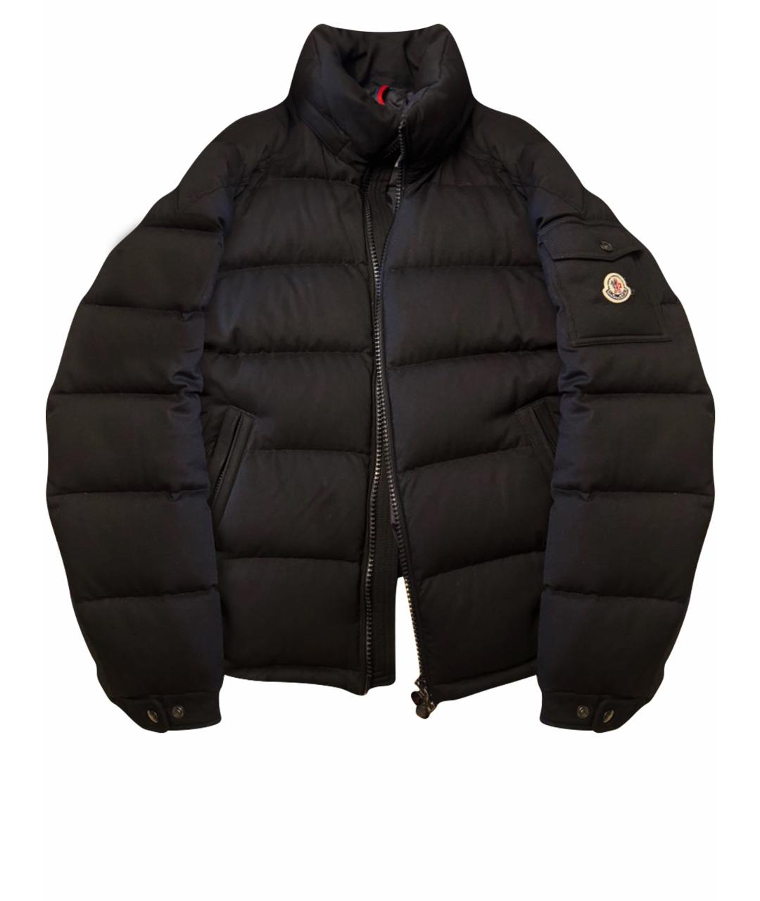 MONCLER Черный пуховик, фото 1