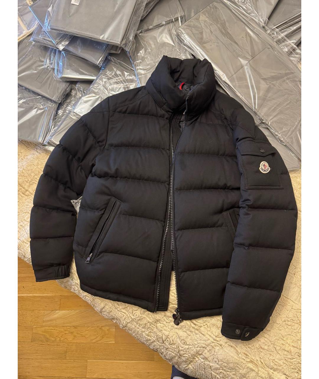 MONCLER Черный пуховик, фото 9