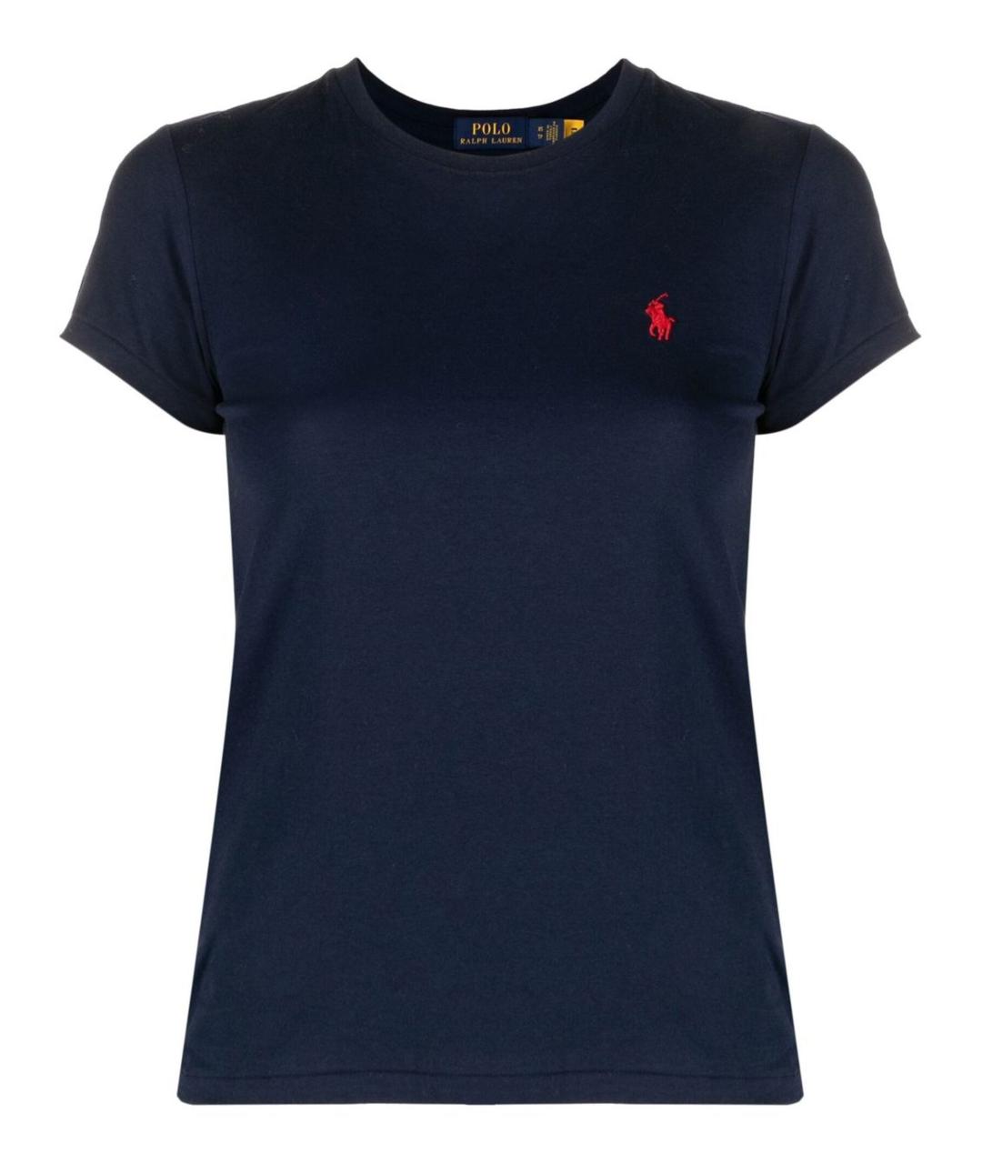 POLO RALPH LAUREN Синяя хлопковая футболка, фото 1