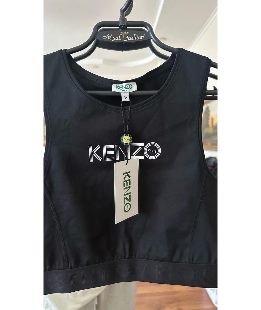 KENZO Черный хлопко-эластановый спортивные костюмы, фото 7