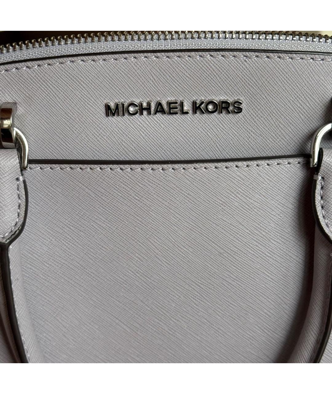 MICHAEL KORS Фиолетовая кожаная сумка тоут, фото 5