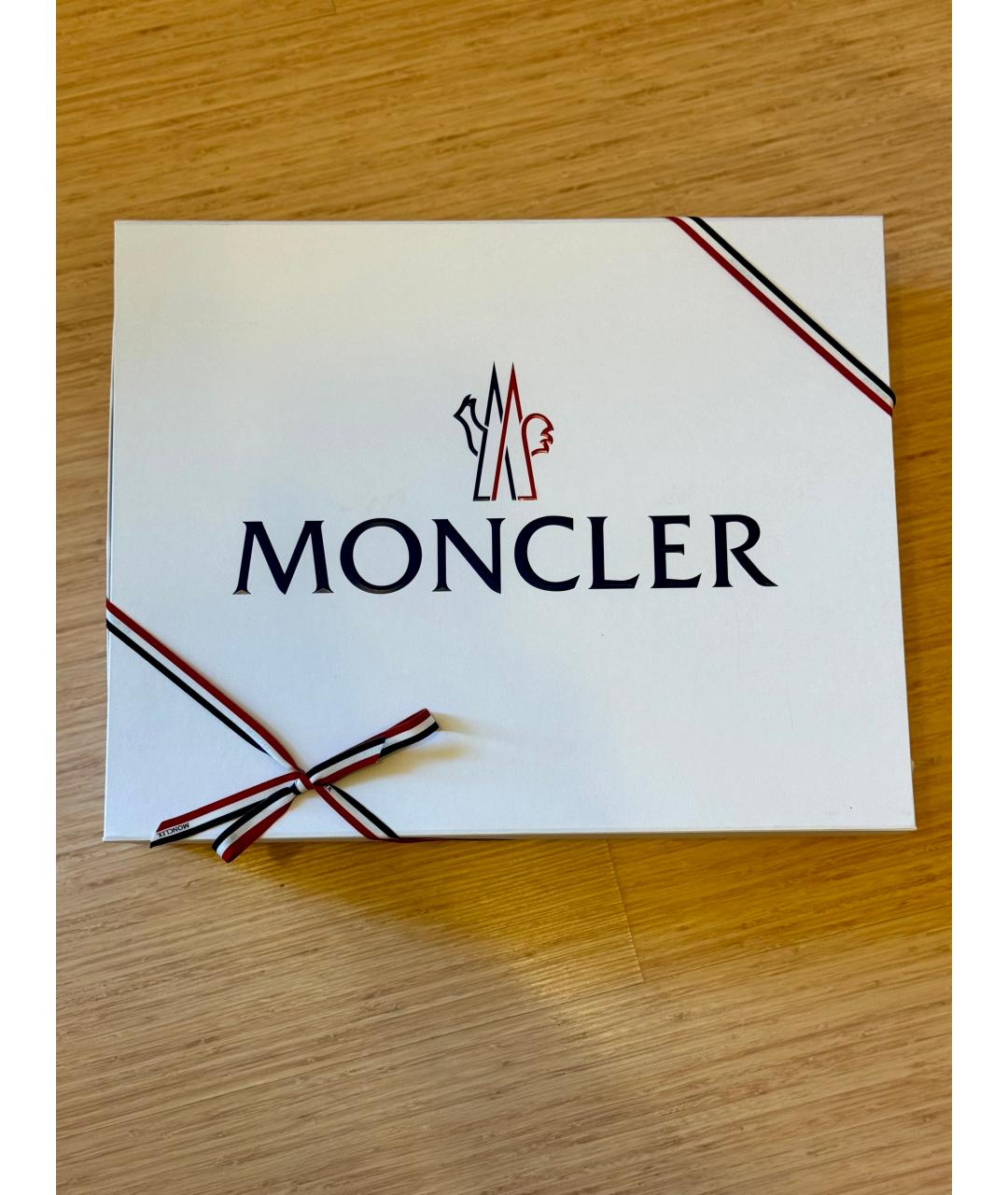 MONCLER Белый твидовый пуховик, фото 8