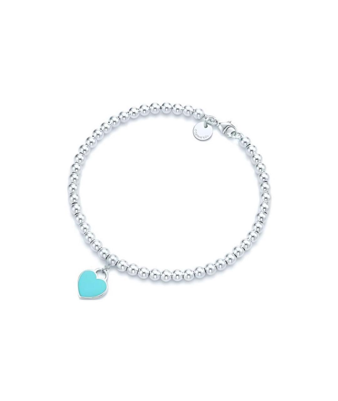 TIFFANY&CO Бирюзовый серебряный браслет, фото 6