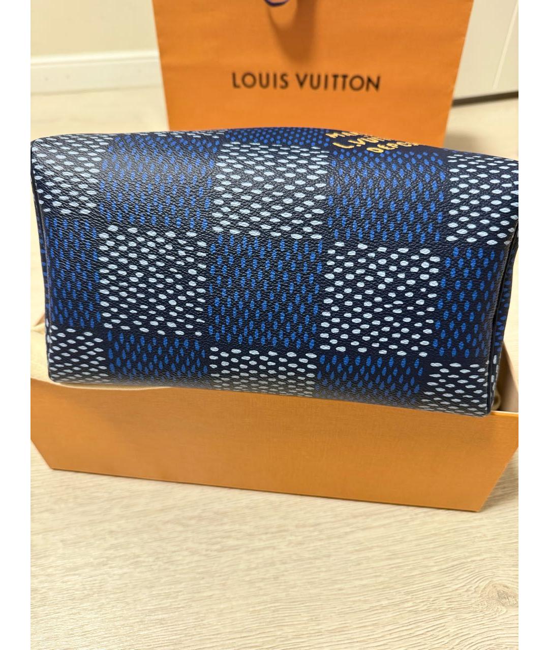 LOUIS VUITTON Синяя сумка через плечо, фото 6