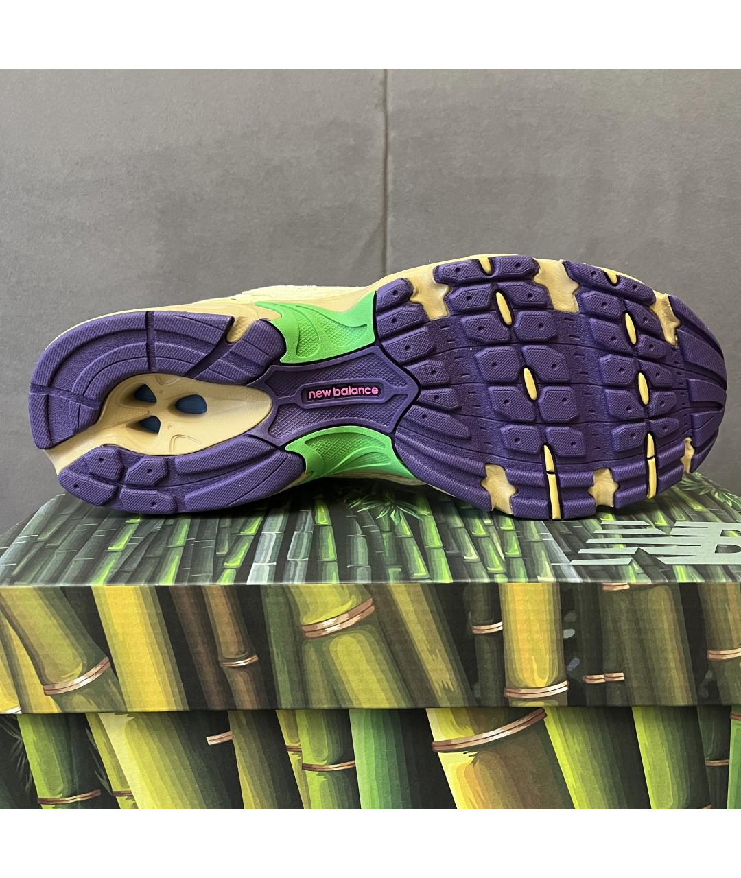 NEW BALANCE Желтые замшевые низкие кроссовки / кеды, фото 8