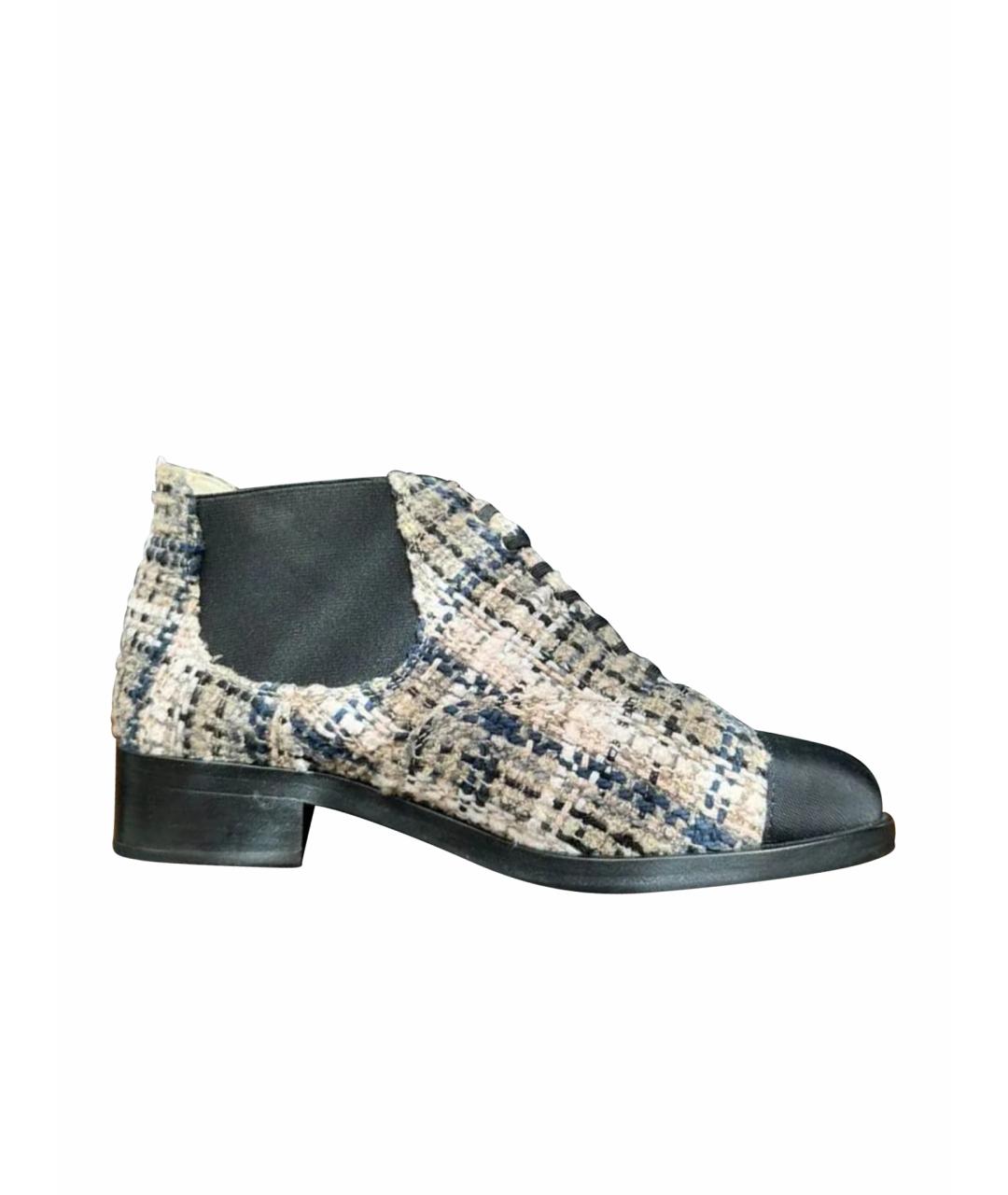 CHANEL Текстильные ботинки, фото 1