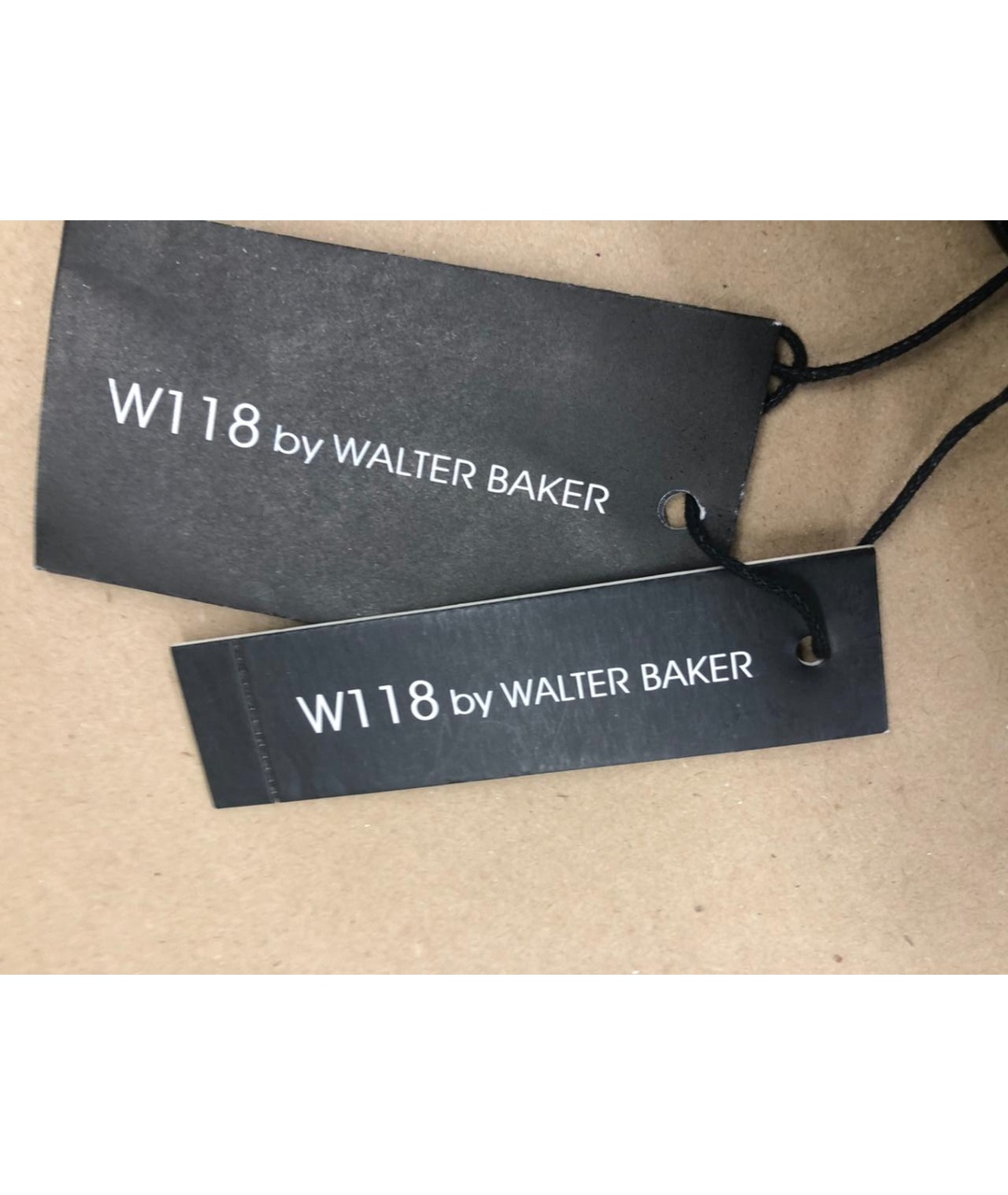WALTER BAKER Черная синтетическая юбка миди, фото 7