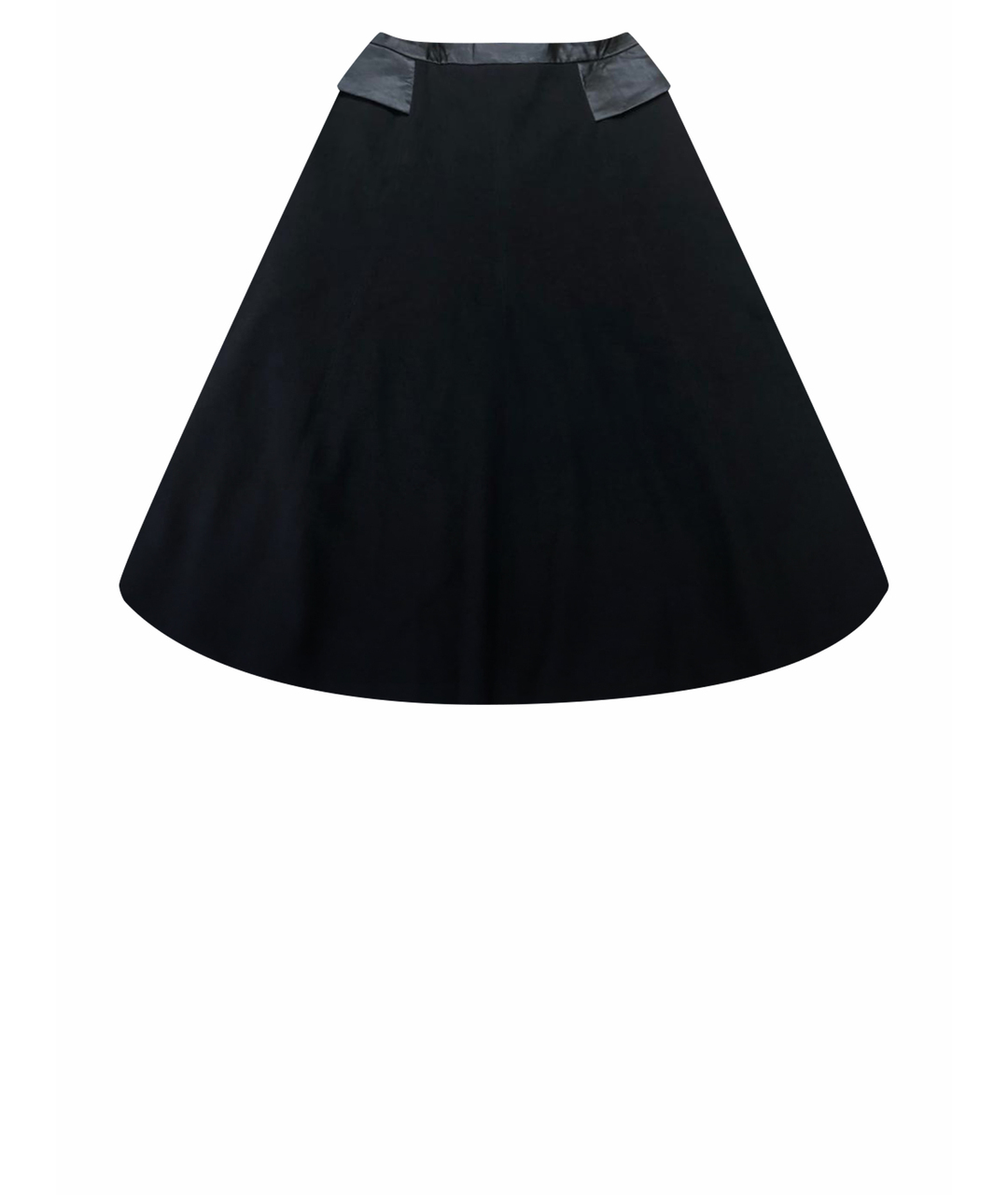 WALTER BAKER Черная синтетическая юбка миди, фото 1