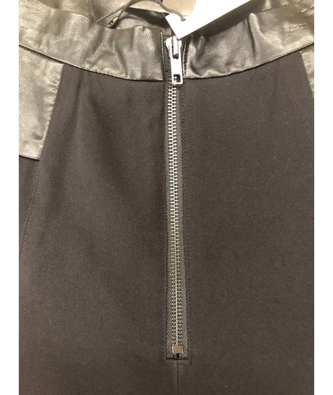 WALTER BAKER Черная синтетическая юбка миди, фото 5