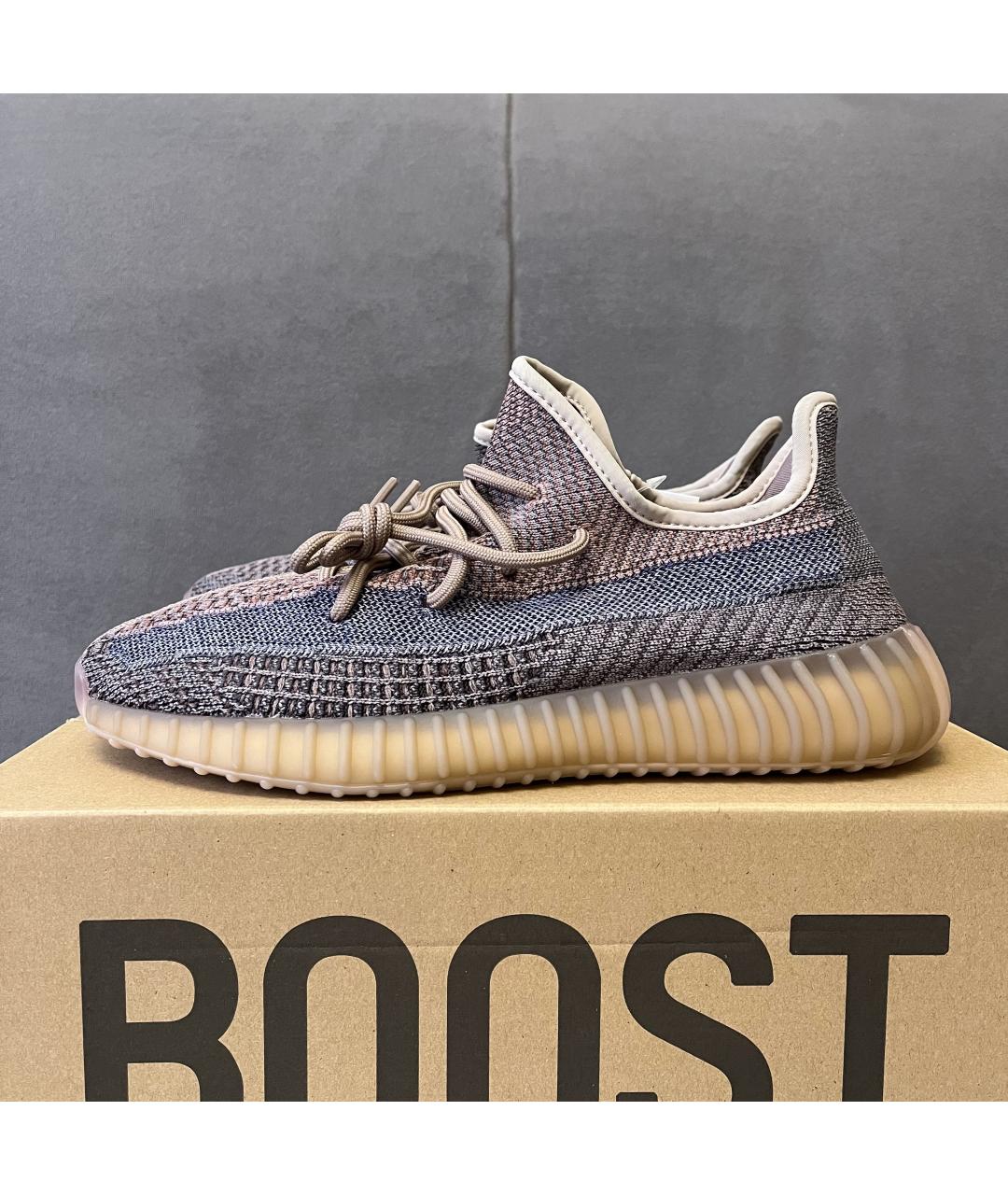 ADIDAS YEEZY Фиолетовые кроссовки, фото 2