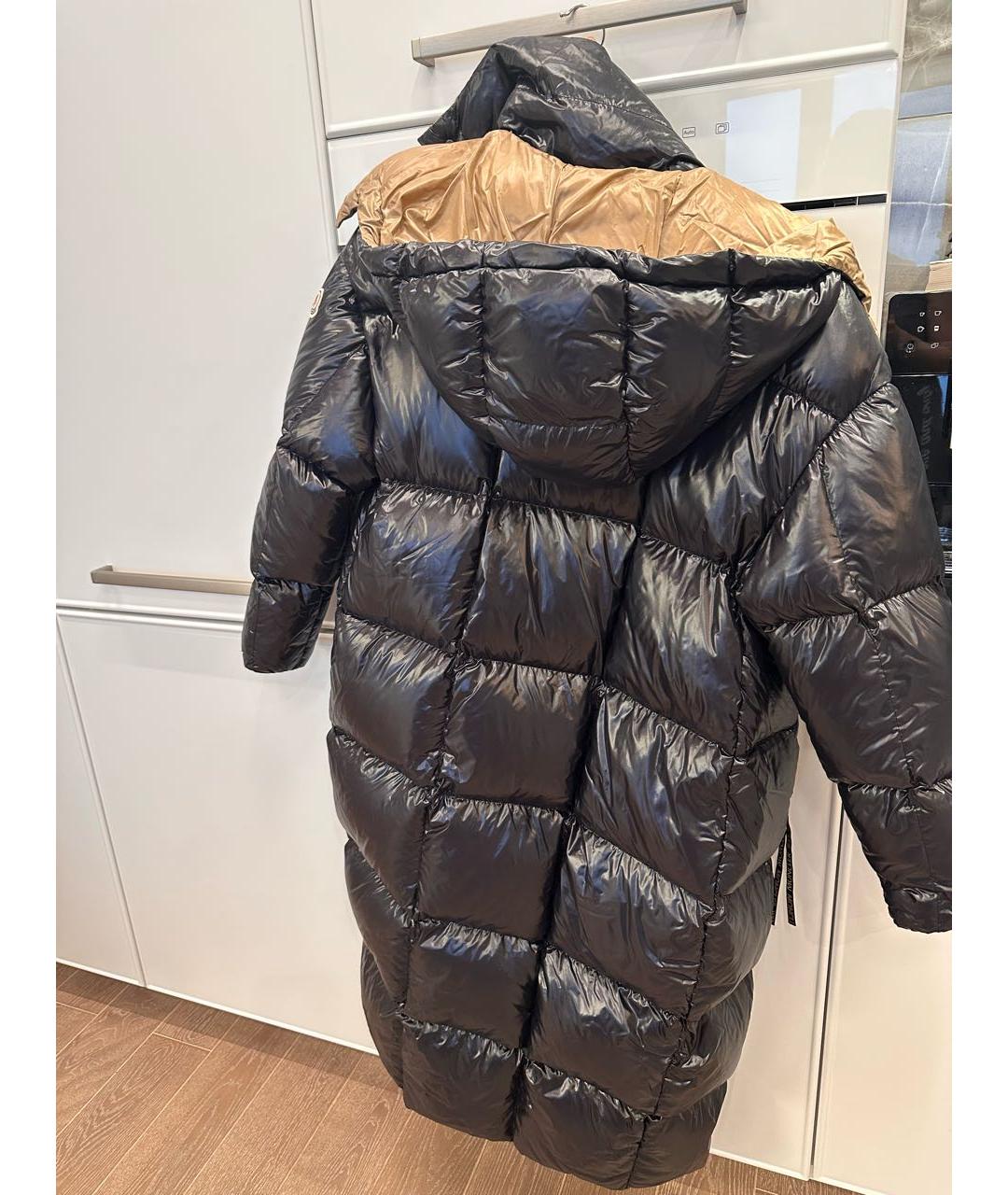 MONCLER Черный пуховик, фото 2