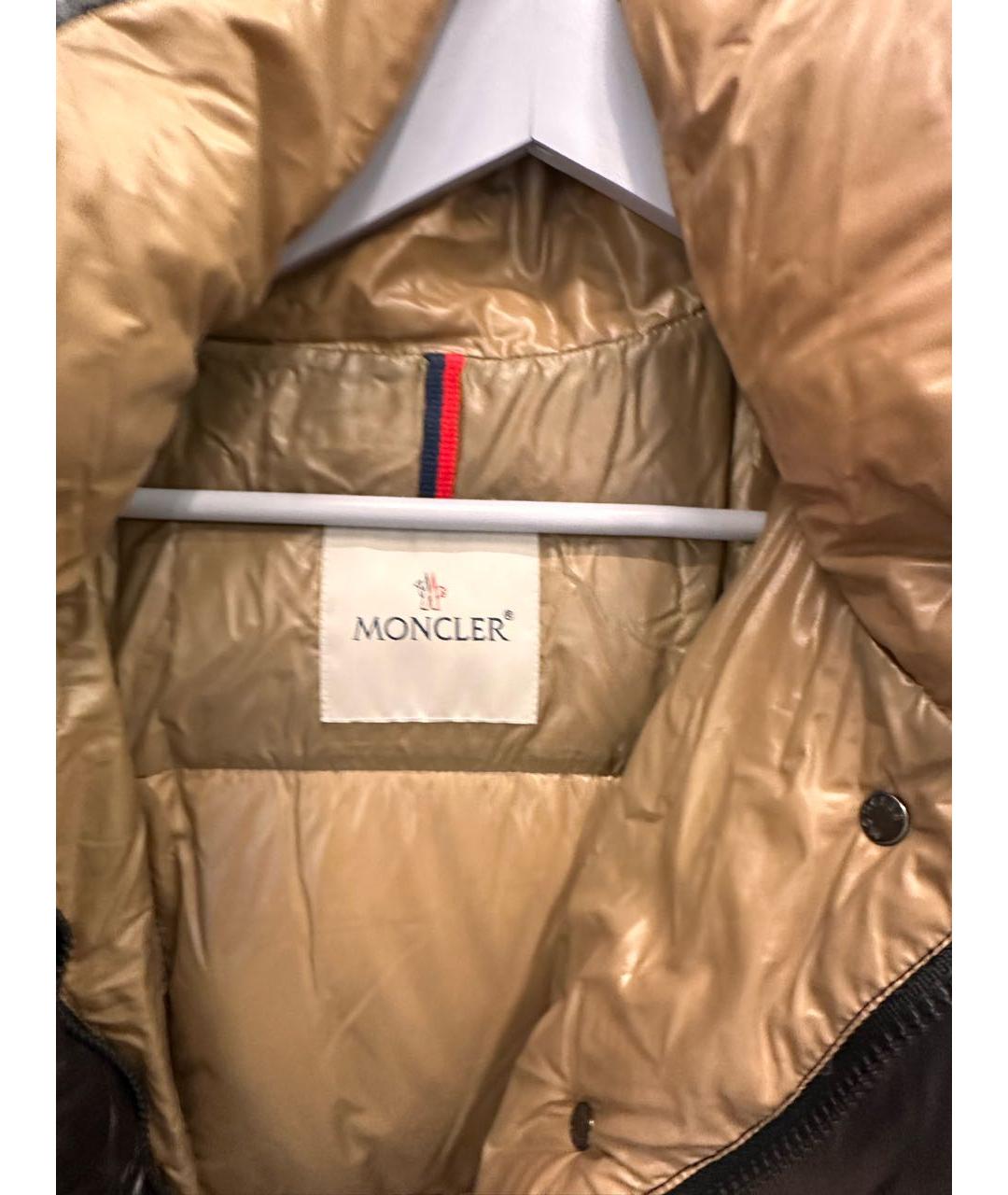 MONCLER Черный пуховик, фото 4