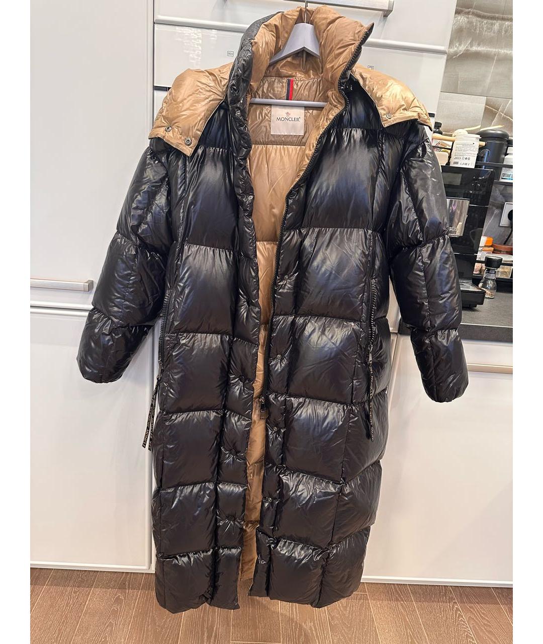 MONCLER Черный пуховик, фото 6