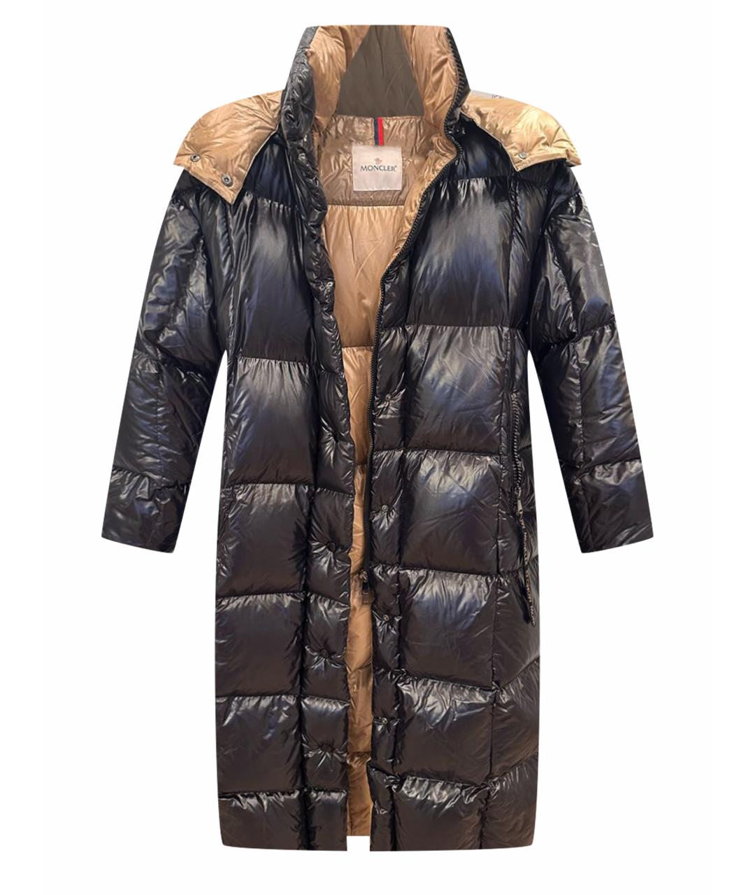 MONCLER Черный пуховик, фото 1