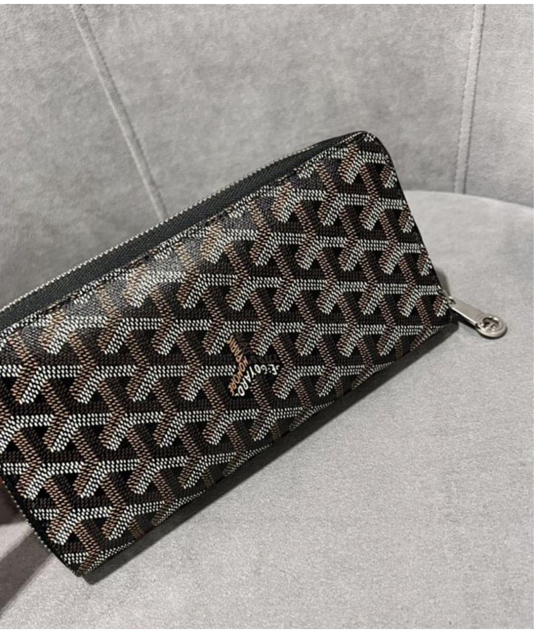 GOYARD Коричневый кошелек, фото 5