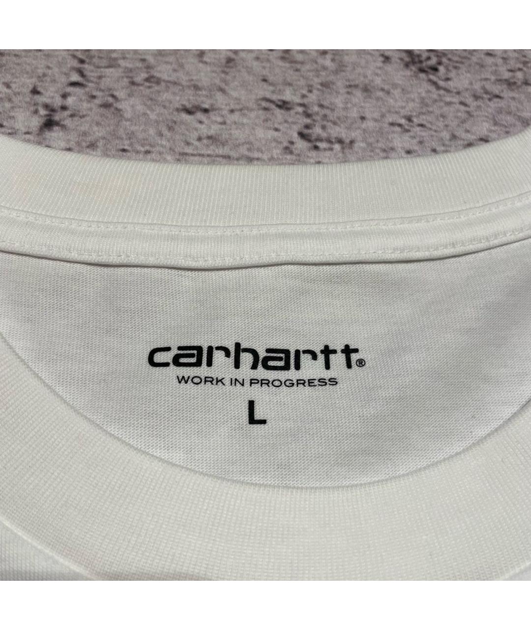 CARHARTT WIP Белая хлопковая футболка, фото 5