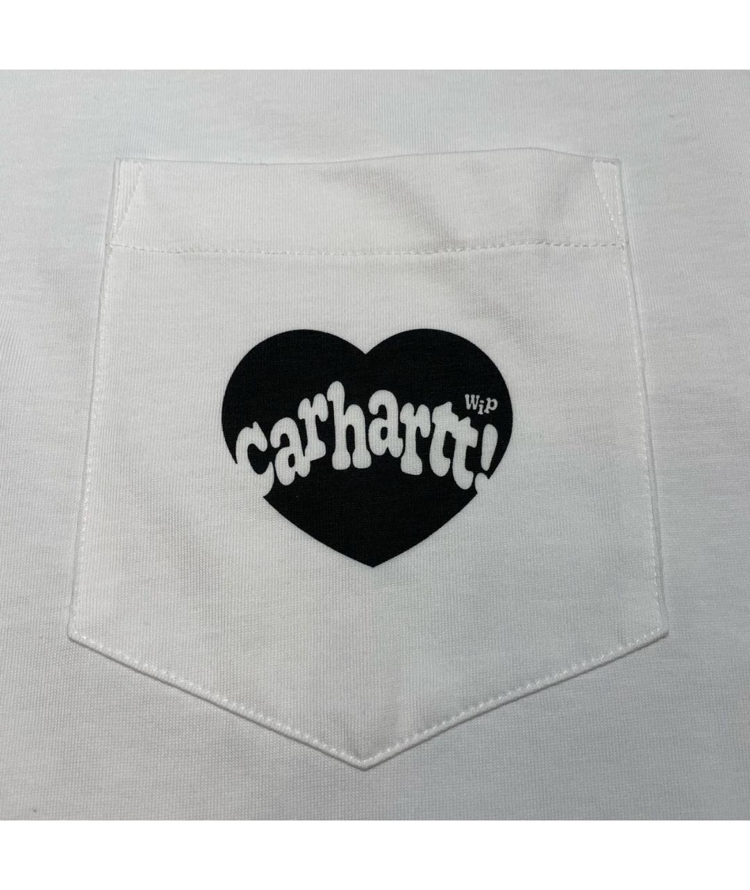 CARHARTT WIP Белая хлопковая футболка, фото 4