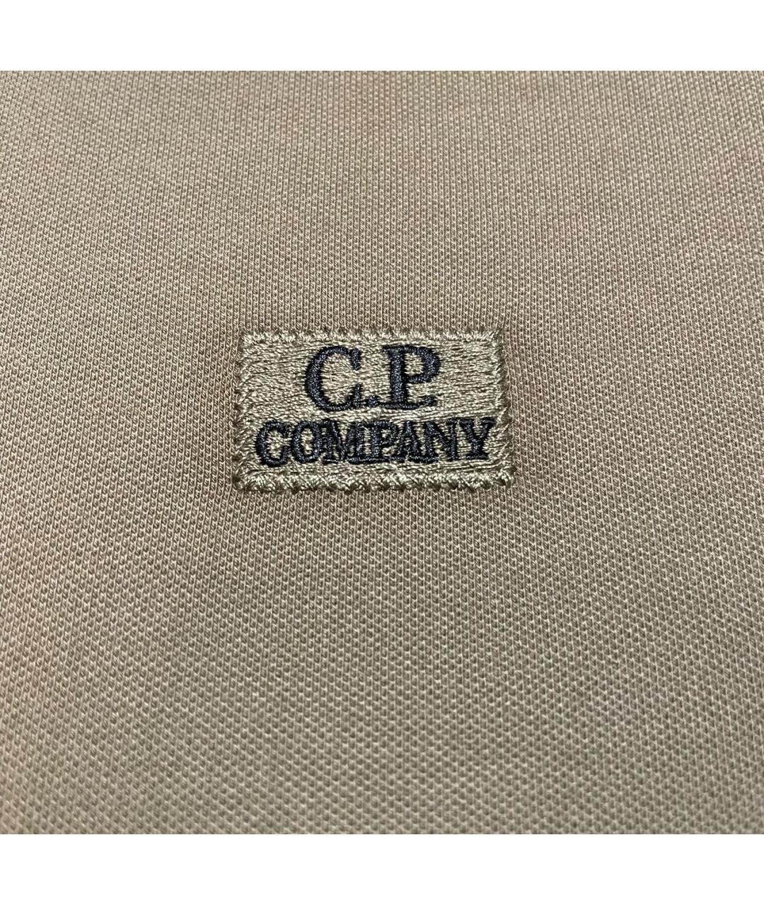 CP COMPANY Коричневое хлопковое поло с длинным рукавом, фото 4