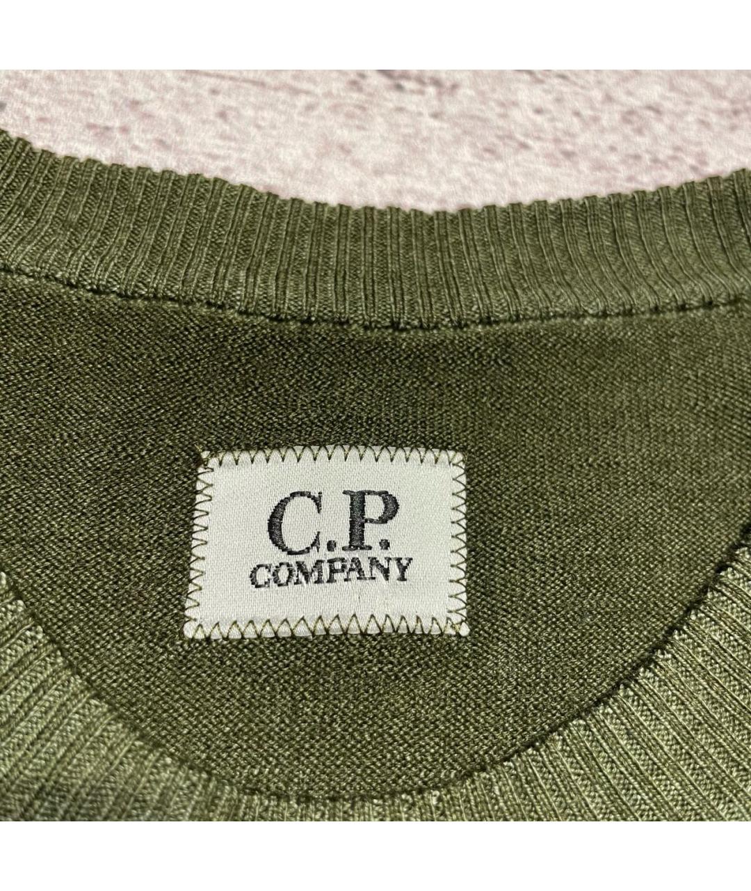 CP COMPANY Зеленый шерстяной джемпер / свитер, фото 6