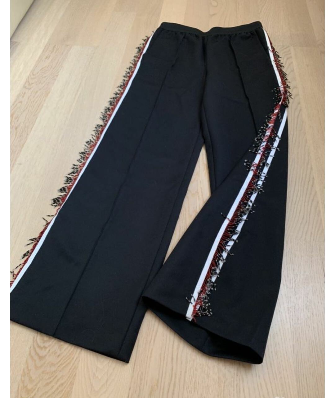 GRAVITEIGHT Черные шерстяные прямые брюки, фото 5