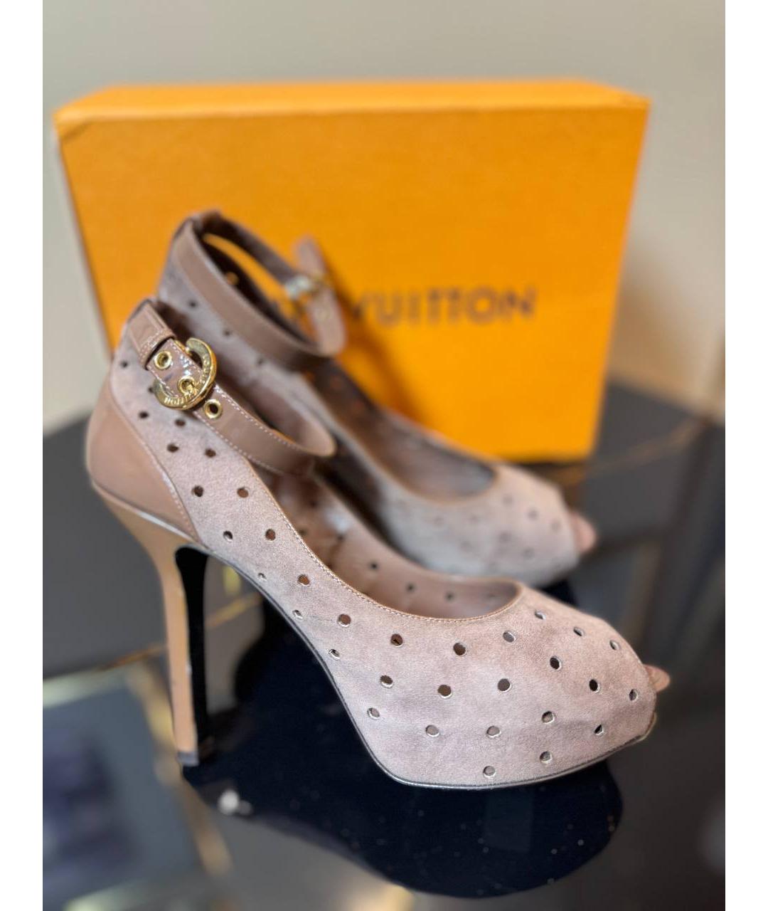 LOUIS VUITTON Бежевые туфли, фото 6