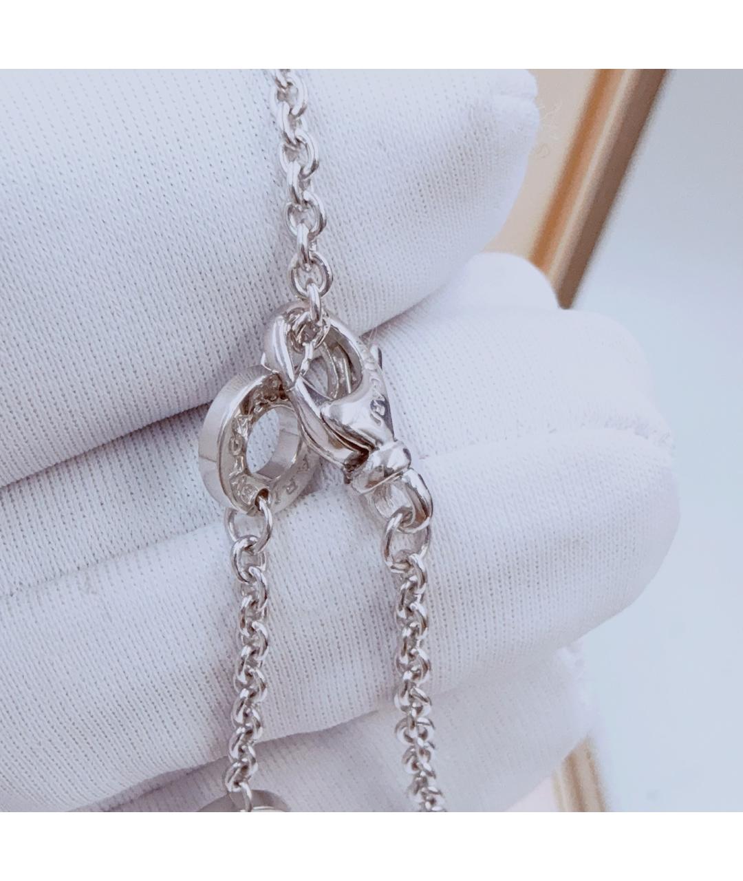 BVLGARI Серебряный браслет из белого золота, фото 5