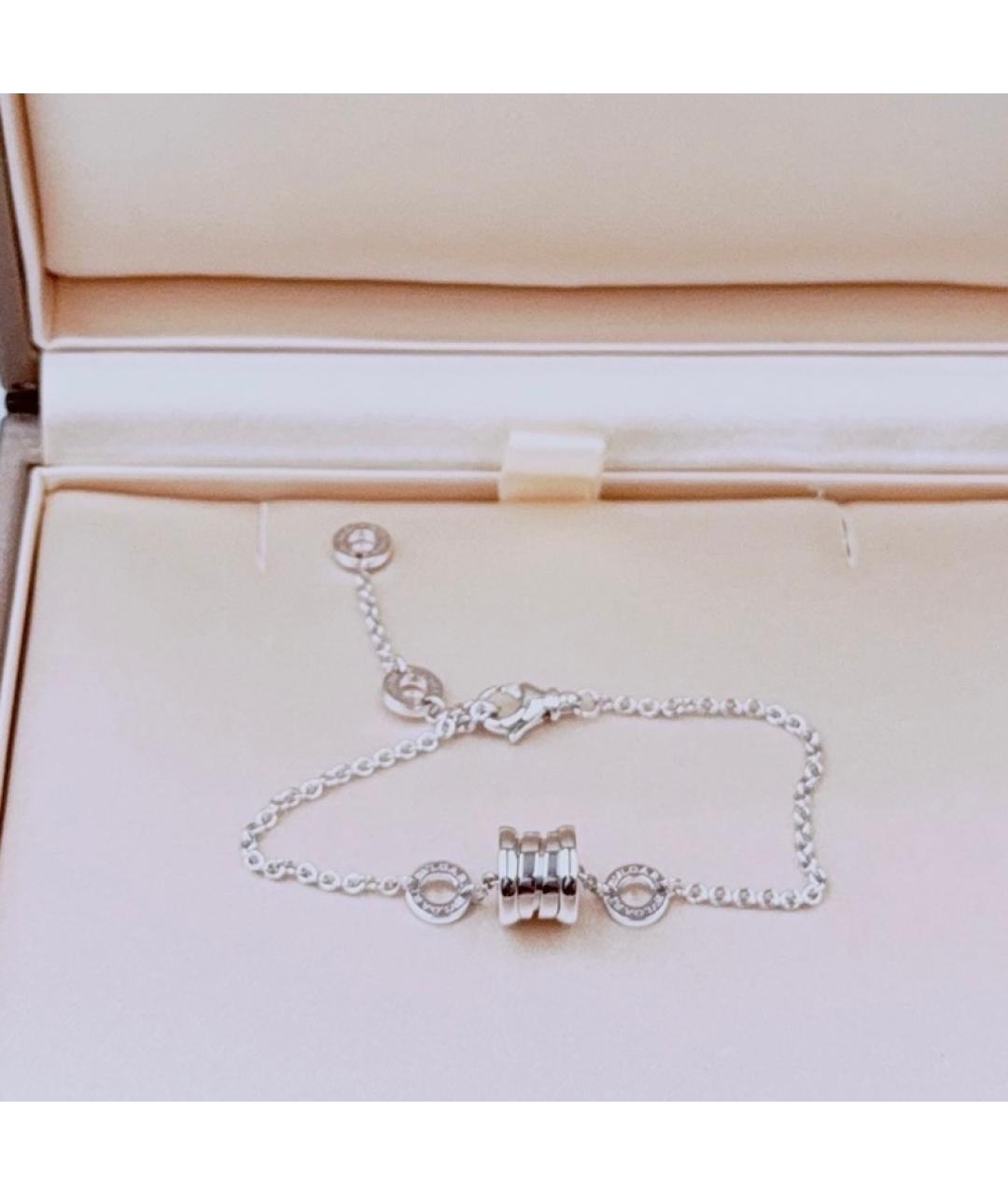 BVLGARI Серебряный браслет из белого золота, фото 6