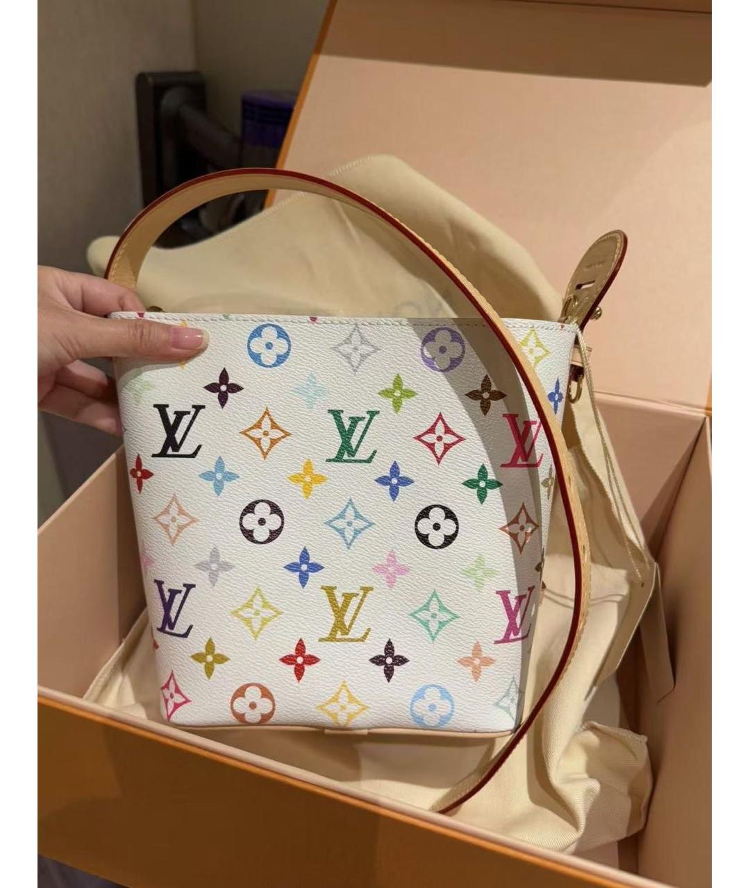 LOUIS VUITTON Белая сумка с короткими ручками, фото 2