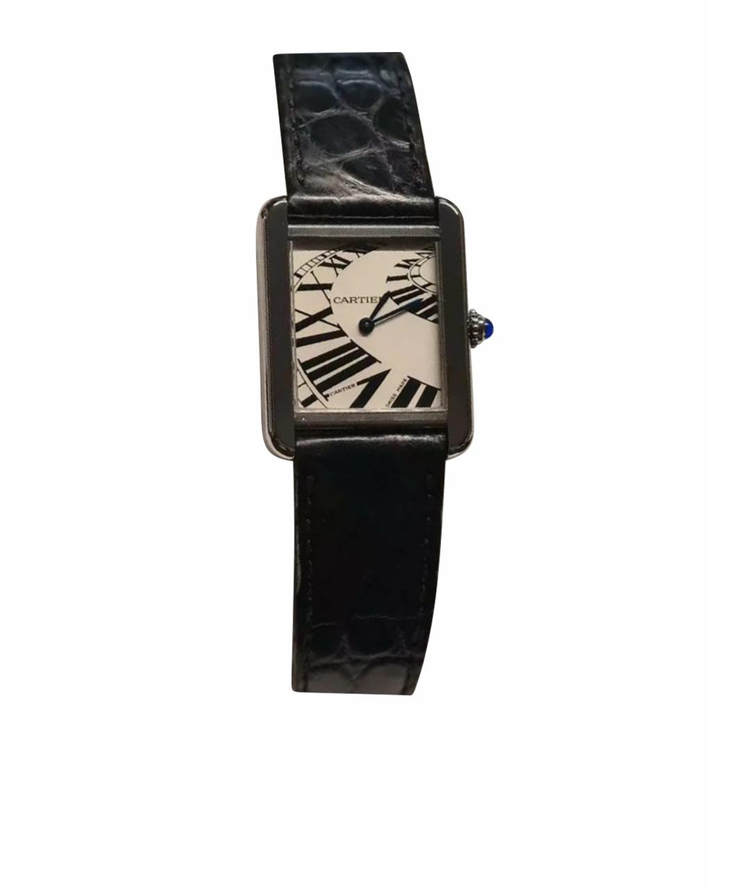 CARTIER Черные часы, фото 1