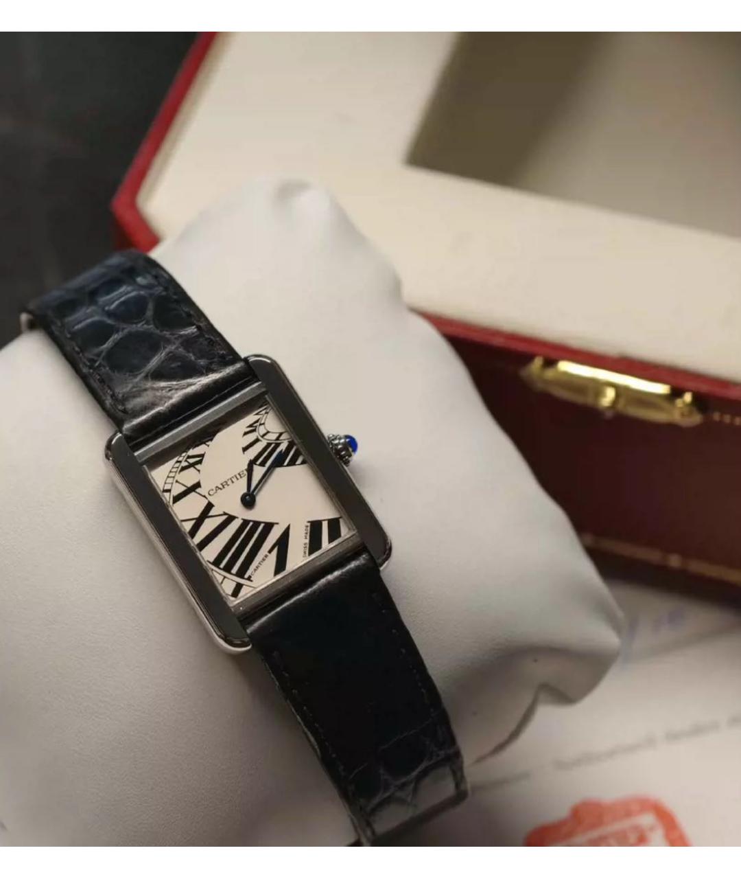 CARTIER Черные часы, фото 6