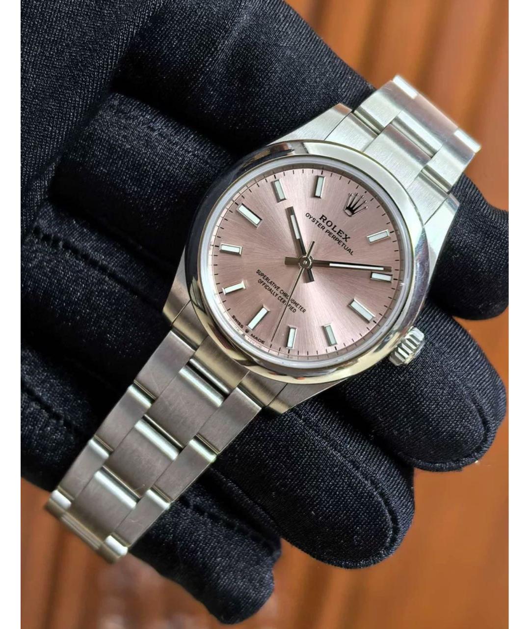 ROLEX Розовые часы, фото 2