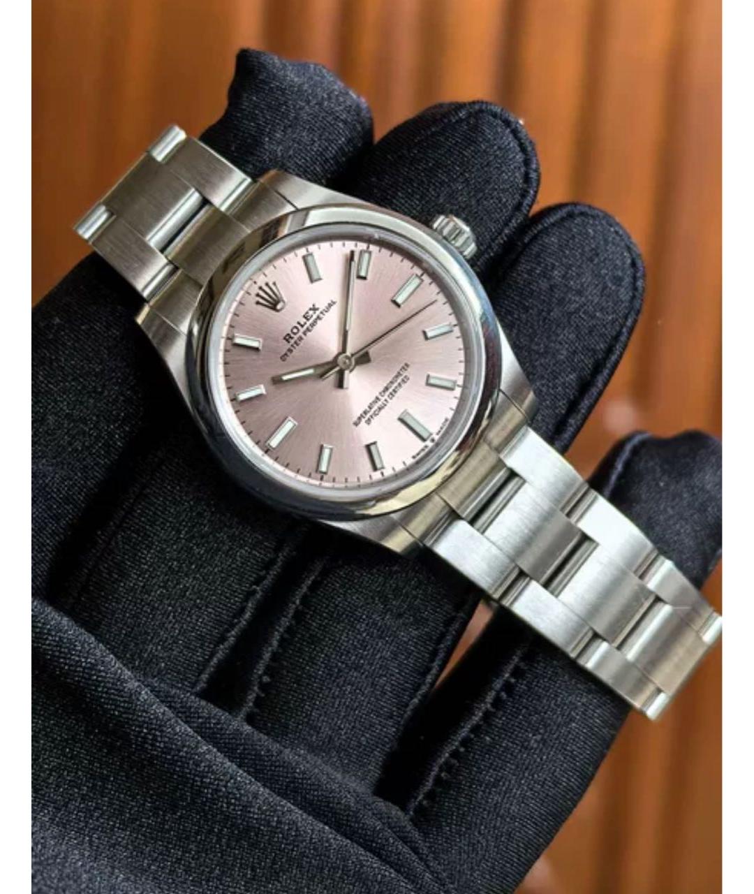 ROLEX Розовые часы, фото 6