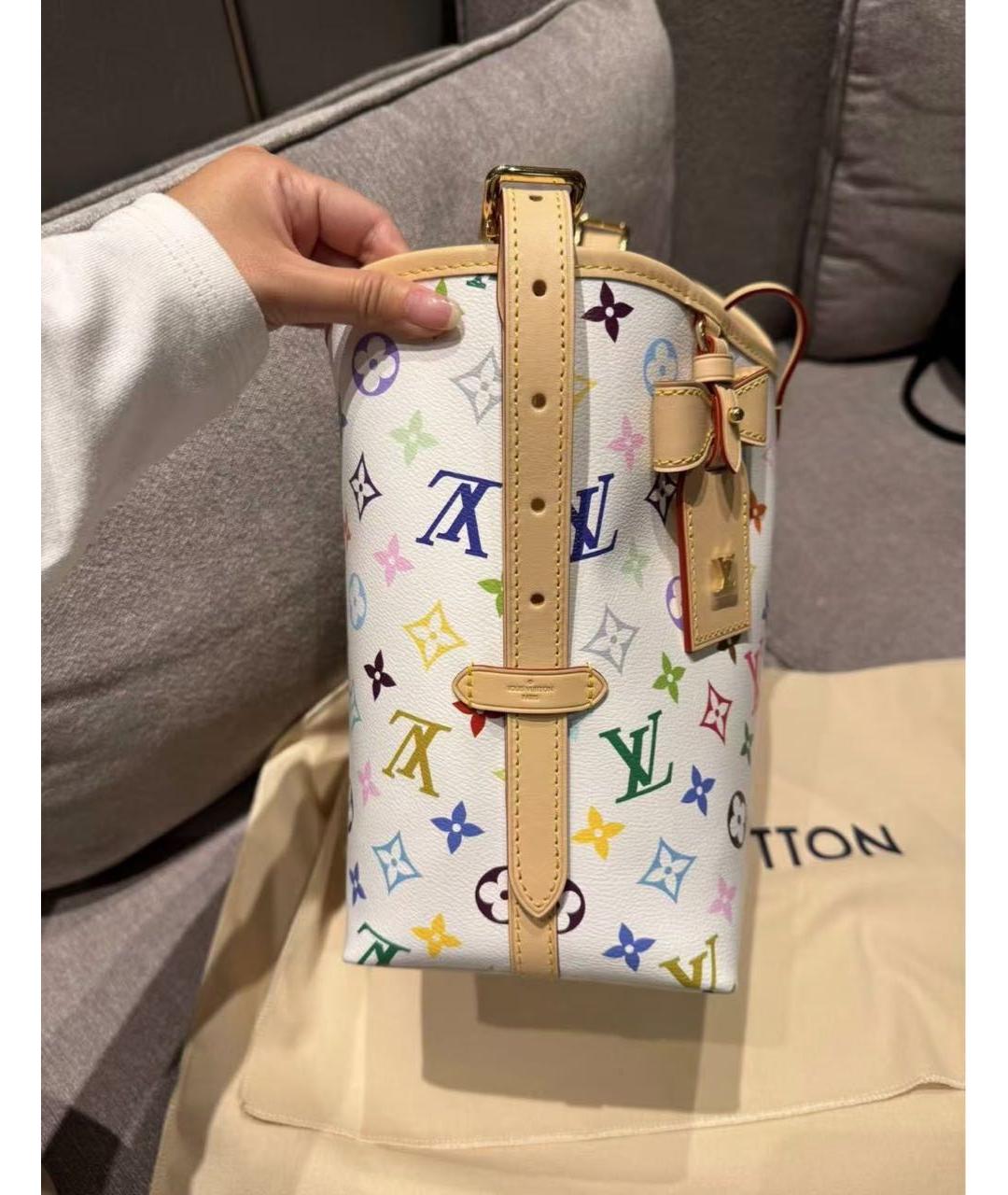 LOUIS VUITTON Белая сумка тоут, фото 4