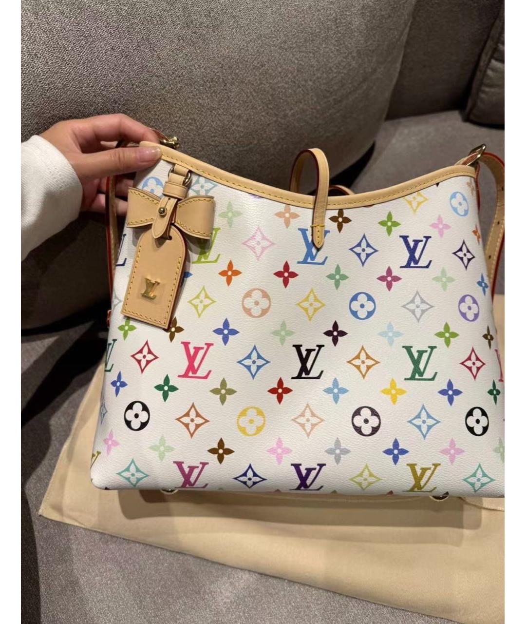 LOUIS VUITTON Белая сумка тоут, фото 2