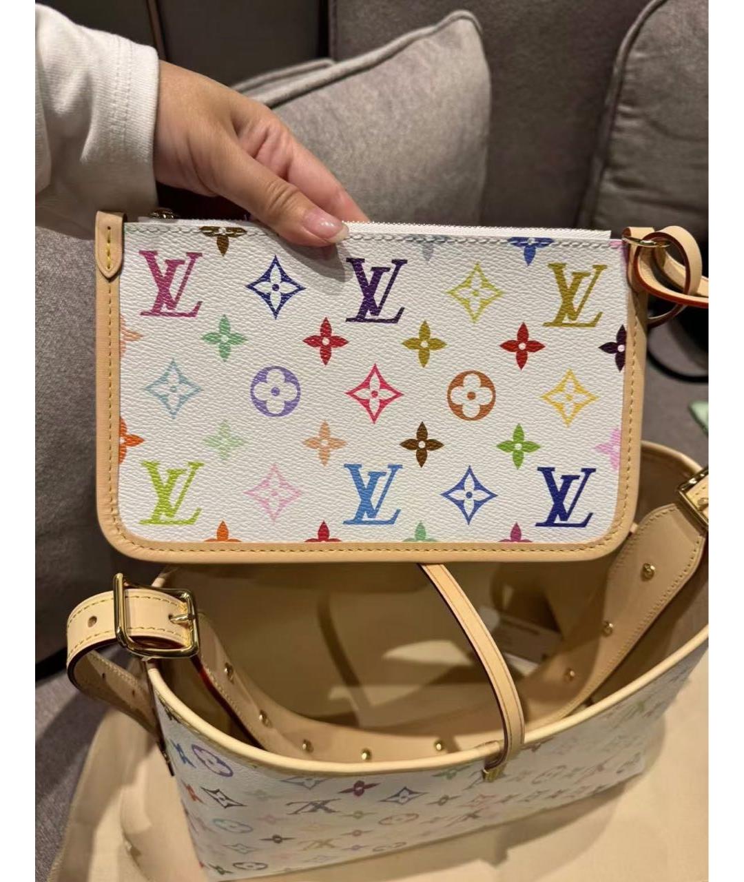 LOUIS VUITTON Белая сумка тоут, фото 8