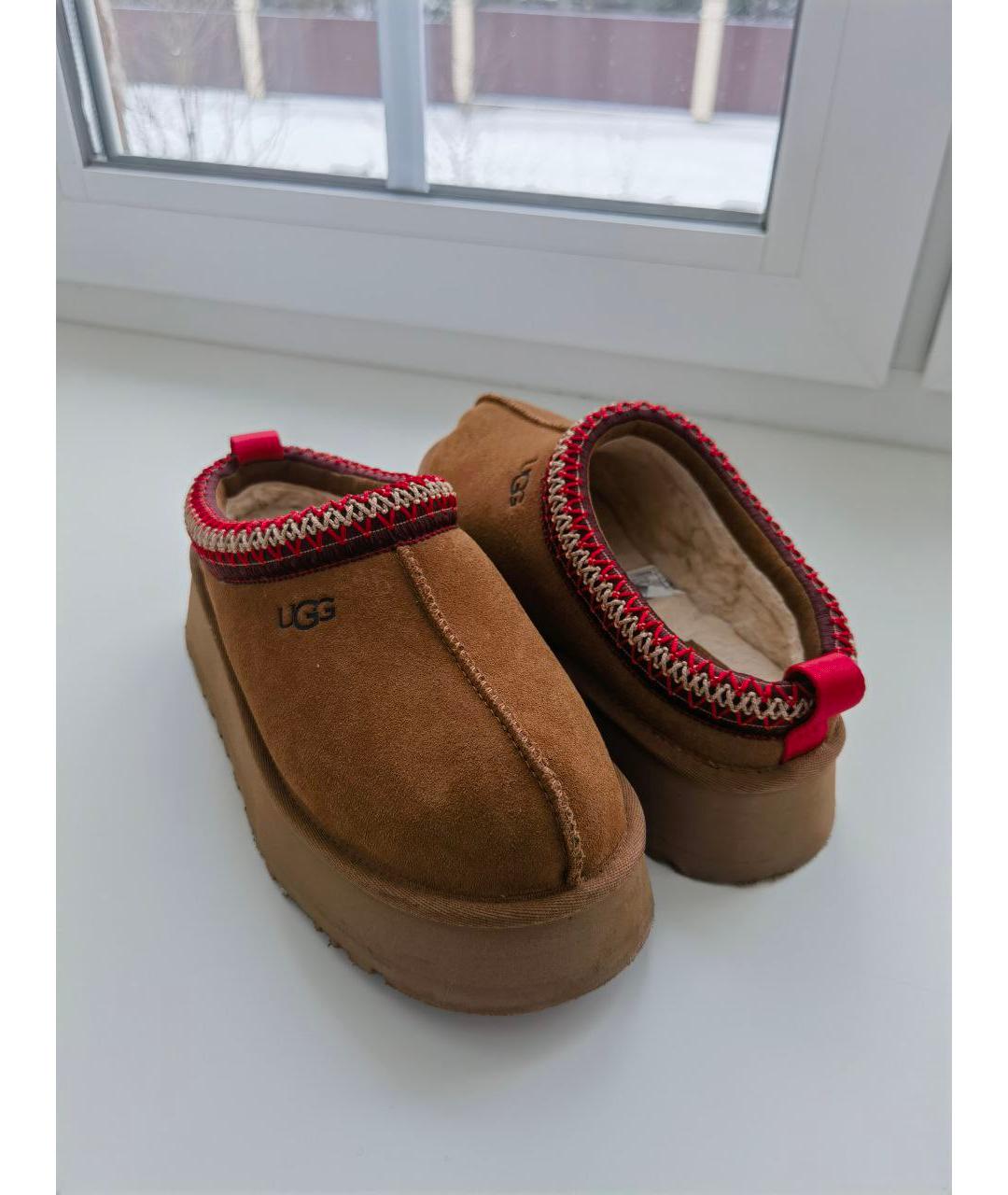 UGG AUSTRALIA Бежевые замшевые мюли, фото 2