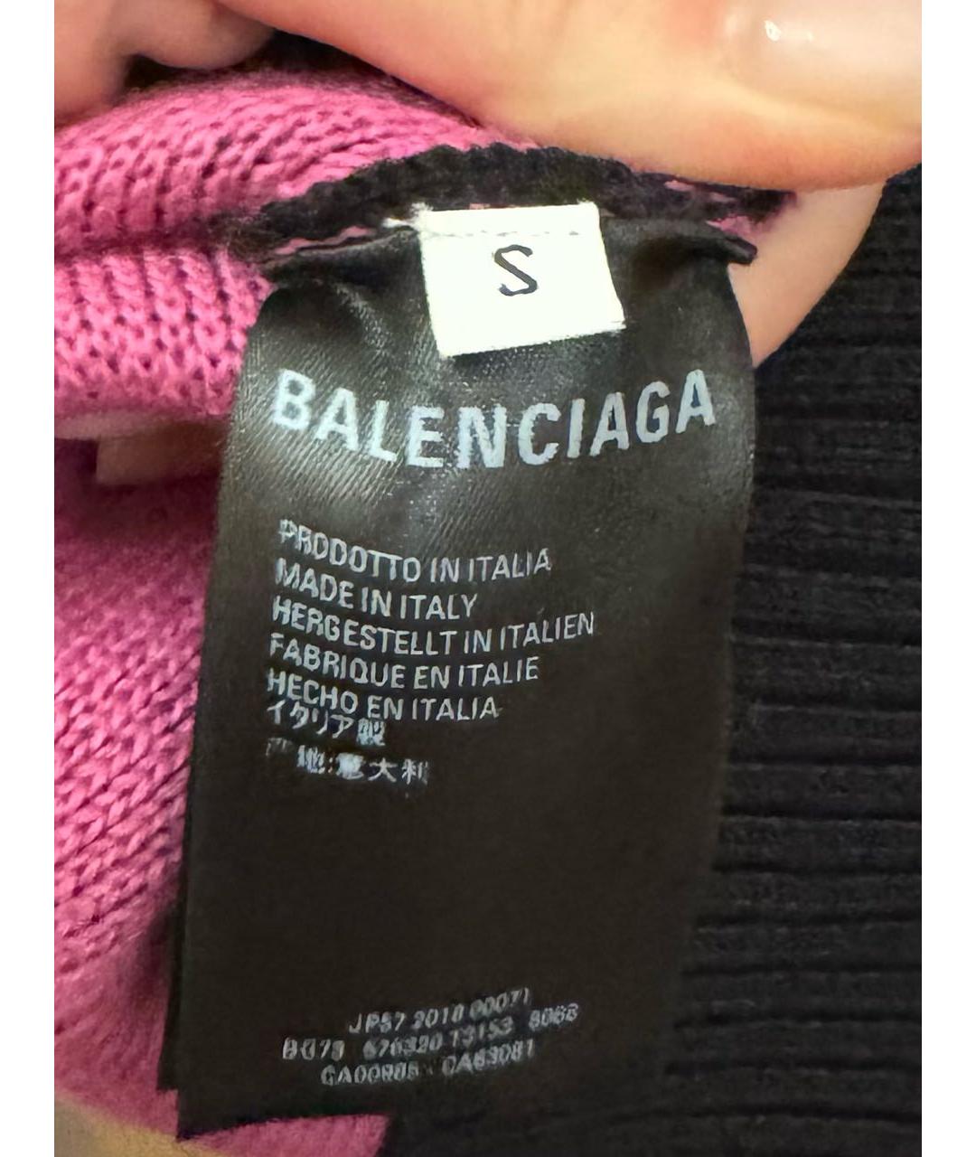 BALENCIAGA Черный шерстяной джемпер / свитер, фото 3