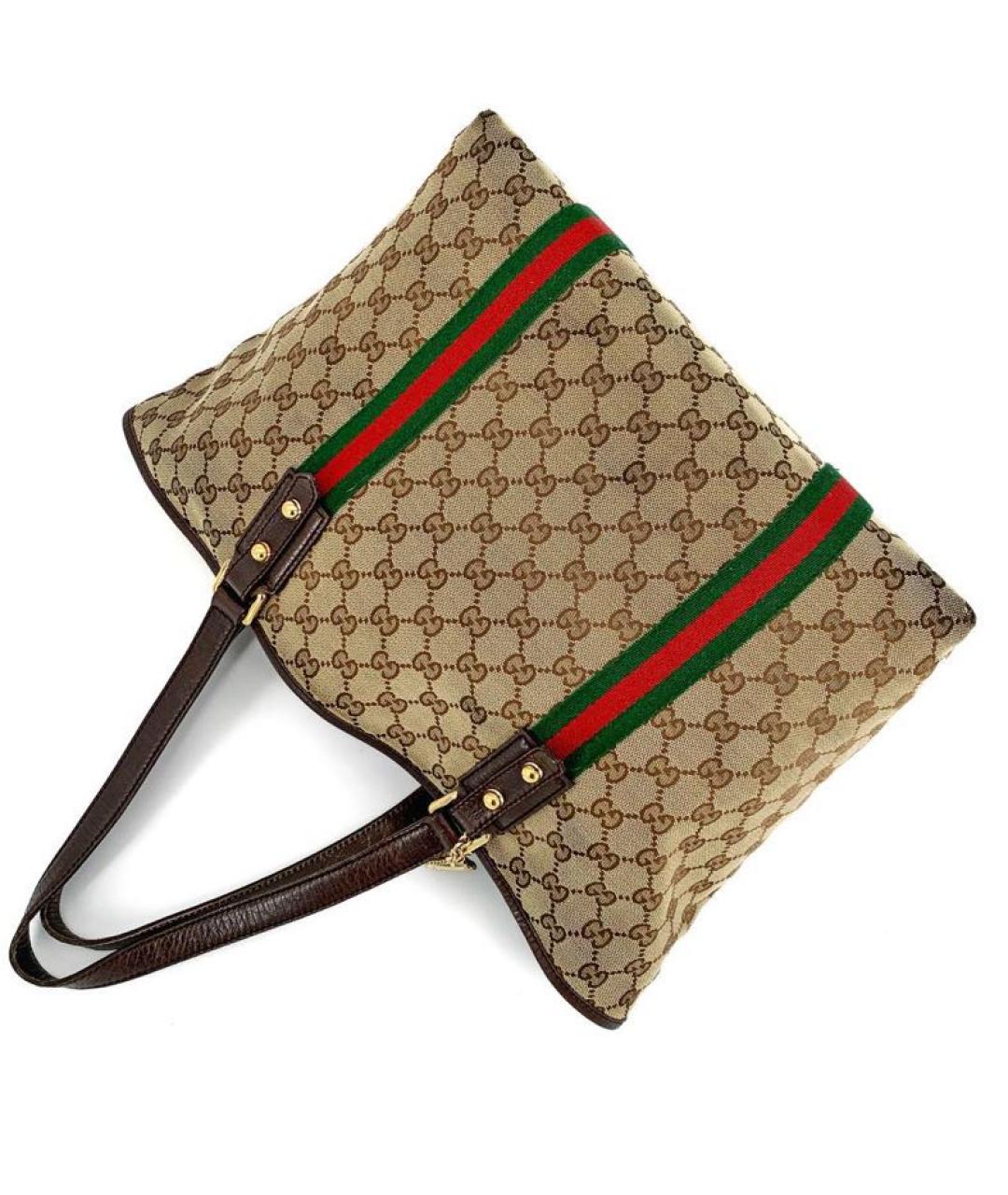 GUCCI Бежевая сумка тоут, фото 6