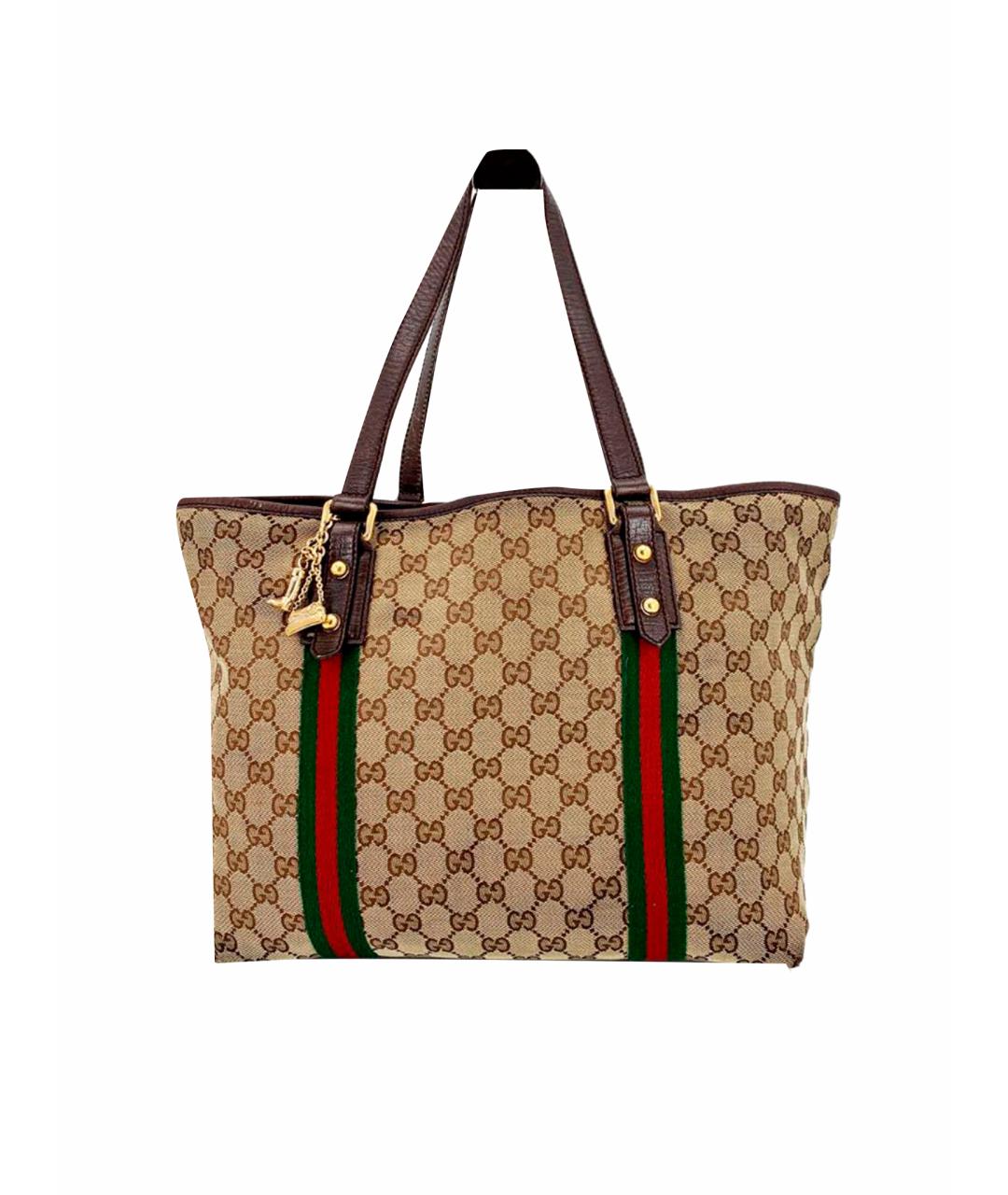 GUCCI Бежевая сумка тоут, фото 1