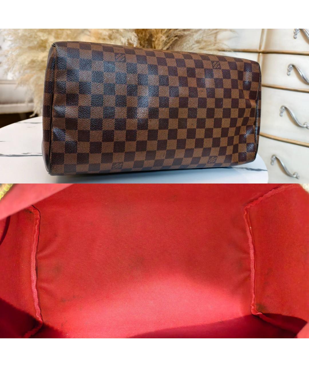 LOUIS VUITTON Коричневая сумка с короткими ручками, фото 8